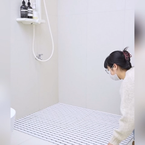 แผ่นกันลื่นห้องน้ํา แผ่นรองกันลื่น วัสดุPVC กันลื่น กันความชื้น ระบายน้ำได้ดียางกันลื่น