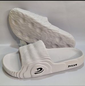 SANDAL SLOP PRIA TERLARIS WARNA PUTIH // SANDAL SLIP ON PRIA TERLARIS ANTI SLIDE WARNA PUTIH BY DULUX