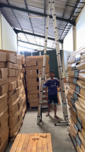 Tangga Double Teleskopik 8.2M Denko ( 4.1m x 4.1m ) Tangga aluminium lipat teleskoik 82m - TLB11