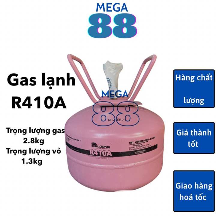 Gas lạnh điều hoà (máy lạnh) R410A bình 3kg hàng cao cấp - môi chất lạnh R410