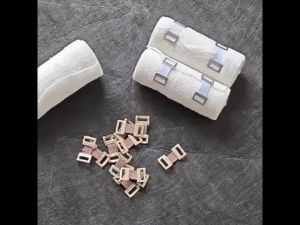 10 Pcs/Set Pengait Perban Elastis Terbaik Metalik Coklat