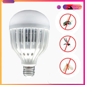 Bóng đèn led tiết kiệm điện năng 10W Tích hợp đèn bắt muỗi và côn trùng đèn bắt muỗi 3 chế độ sáng đèn kèm cọ vệ sinh