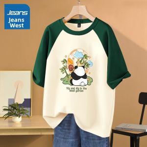 Jeanswest | Dopamine Effect Melan green Cotton T-Shirt