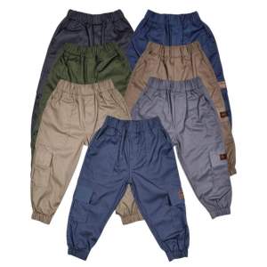celana jogger cargo anak kids-junior usia 1-9 tahun
