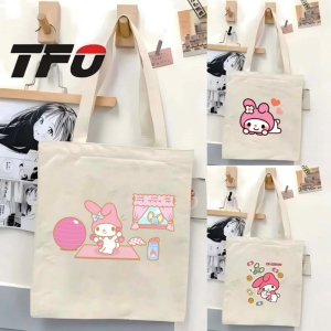 TFO My Melody by Sanrio Universe Character Canvas Tote Bag Versatile Ideal College School Tote Bag