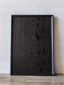 Simple Black Rectangular Wooden Tray Korean Japanese Style Home Hotel Storage Tray Tea Tray Elegant Long Rectangle Shape