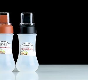 Candy Online Multipurpose 5-hole Ketchup Squeeze Bottle Kitchen Supplies Transparent Oil Pot Soy Sauce Bottle With Leak-proof Cover