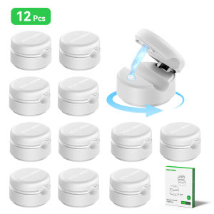 Rocoren | Rocoren 12 CÁI Dụng Cụ Sắp Xếp Cáp Từ Tính Có Thể Điều Chỉnh Mượt Mà Dưới Bàn Làm Việc Giá Đỡ Cáp Dụng Cụ Giữ Dây Ổn Định Kẹp Quản Lý Cáp Ổn Định