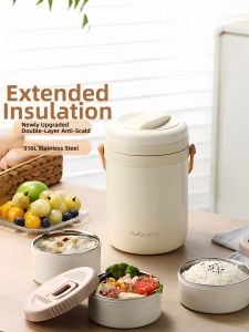 Fuguang | Hộp Cơm Inox Đa Lớp Dung Lượng Lớn Giữ Nhiệt Dài Cho Gia Đình