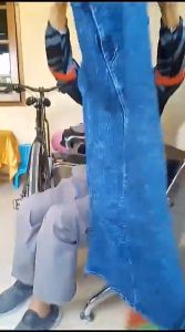 Rok Skirt Fashion Wanita Kekinian Belah Motif Polos Pinggang Elastis