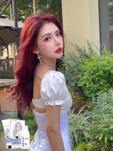 Korean Style Hair Color STYLEFIT Red Brown Hair Color (100ml Hair Dye+100ml Oxidant)/Red Hair Color