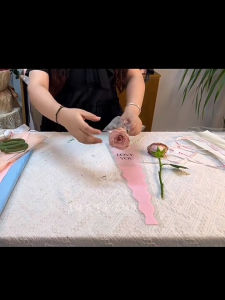 50 Pcs Plastik Bungkus Bunga Single Kantong Rose Cellophane Transparan Untuk Florist Usaha Bunga Buket Hadiah