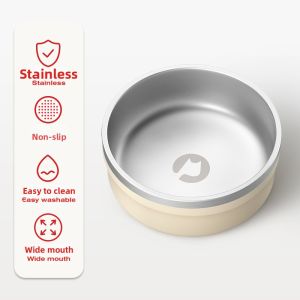petstar | Tip-Resistant Stainless Pet Bowl