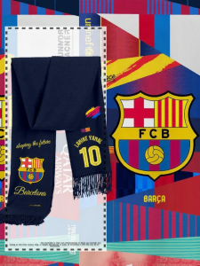 Football Fan Support Scarf Shawl 25-26 Season Barca 10 Jamal