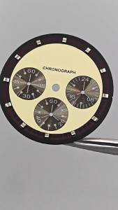 GRAMOCK 31.5mm Mặt Đồng Hồ Thạch Anh Có Bộ Kim Cho Bộ Máy VK63 Bộ Dụng Cụ Sửa Chữa Đồng Hồ Và Phụ Kiện Kim Đồng Hồ Phát Sáng Màu Xanh Lá Cây