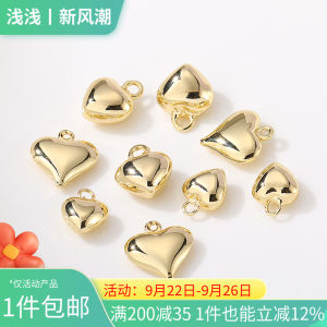 Mặt Dây Chuyền Trái Tim Thủ Công DIY 14K Quà Tặng Trang Sức Thời Trang Cho Phụ Nữ Mặt Dây Chuyền Trang Trí Vòng Tay Vòng Cổ