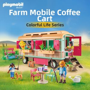 Playmobil | Educational Farmhouse Playset with Café Car and Animals