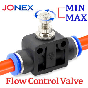 5PCS Pneumatic Flow Regulator Air Manual Speed Controller Hand Throttle Valve Push In Quick Release Fitting 4mm 6mm 8mm 10mm