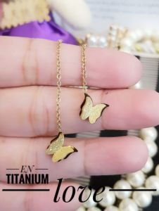 Titanium Anting Kupu Juntai 72722a