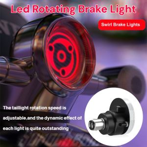 Flashing LED Sharingan Rotating Motorcycle Brake Light Angel Colorful Atmosphere Tail Eye Motorcycle Car Modification