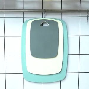 Bộ 3 Thớt Nhựa Nhà Bếp Kháng Khuẩn - Bộ Thớt Nhưa PP Để Bàn (Màu Ngẫu Nhiên)