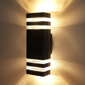 Outdoor Wall Light IP68 Waterproof Sconces Gate Lamp Replaceable Bulb Indoor Living Room Lamp Aluminum/Plastic Hanging Lights For Balconies Terraces Courtyards Gardens Corridors Lighting