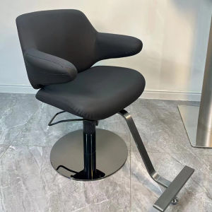 Premium Modern Minimalist Hair Salon Chair for Barbers Rotatable and Adjustable Ideal for Professional Hair Cutting and Dyeing