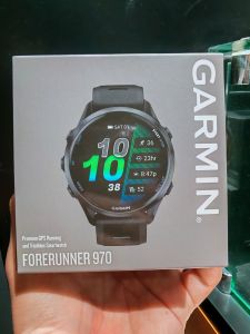 Garmin Forerunner 970 Premium GPS Running/Triathlon Smartwatch with AMOLED Display Speaker and Mic