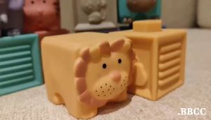 [Little B house] Soft Stacking Building Blocks Montessori Infant Teething Toy Squeeze Sensory 软胶积木 Mainan Bayi - BT307