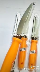 Dao 2 lưỡi đa năng bào sợi gọt hoa quả chính hãng Thái Lan cán vàng 22cm