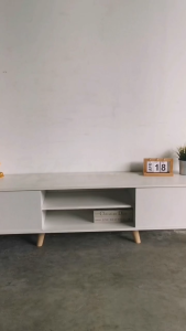 Tiigo 6ft/4ft TV Cabinet - Scandinavian-Inspired Sonama Oak/Grey, Columbia Walnut/Grey, White, Espresso - Elegant and Simplified Theme