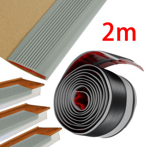 2m Self-Adhesive Stair Edge Protector Non-slip Stair Nose Edging Trim Strips PVC L-Shape Wrapped Corner Pressure Wear Tape