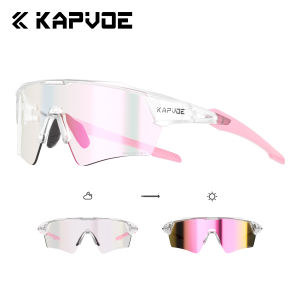 Kapvoe | Kapvoe Shadowless Photochromic Cycling Glasses Lighteight UV400 Sunglasses Men Women Bike MTB Eyewear Riding Outdoor Running