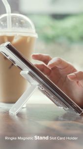 Ringke Khe Cắm Thẻ Từ Tương Thích Với Ví PC Cứng MagSafe Slim Cho Mặt Sau Của Điện Thoại Điện Thoại Thông Minh Trường Hợp