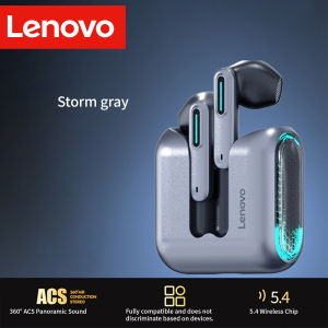 Lenovo | Lenovo EA189 Bluetooth 5.4 Wireless Earbuds TWS LED Transparent Charging Case HiFi Stereo ENC Mic Sports Headphones Game Earbuds