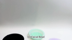 Face Bowl for Ice with Built-In Icetray Silicone Ice Facial Folding Washbasin Face Icebath at Home