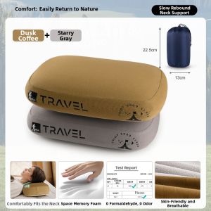 OSEAGLE | Foldable Cool Memory Foam Silk Neck Pillow