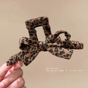 กิ๊บติดผมลายเสือดาวสไตล์ย้อนยุคสำหรับผู้หญิง กิ๊บติดผมรูปฉลาม กิ๊บติดผมแบบหนีบผม กิ๊บติดผมทรงหัวฉลามสำหรับผู้หญิง