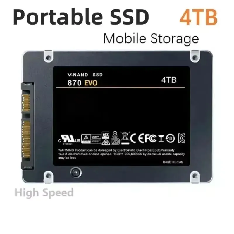 4TB Solid State Disk SSD 870 EVO 500GB 1TB 2TB Internal HDD Hard