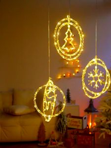 ไฟตกแต่งวันหยุด อุปกรณ์คริสต์มาส ไฟตกแต่งปีใหม่ LED แสงที่อบอุ่น แปดโหมด