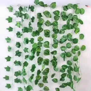 Dekorasi Daun Rambat Palsu Lotus Anggur Imitasi Artificial Plastik Sulur Juntai Rumput Tanaman Hias Gantung Hijang Sintesis Ruangan Hiasan