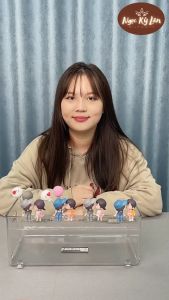 Đôi tình nhân mini dán gương trang trí nội thất xe ô tô tạo điểm nhấn cho xế yêu thêm xinh