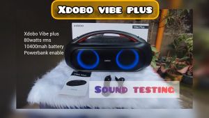 XDOBO Vibe Plus 80W Wireless Bluetooth Speakers IPX5 Waterproof Speakers TWS Mode Outdoor Colorful LGB Lights Party Bluetooth Speaker