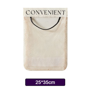 1/4pc Wall Hanging Storage Mesh Bags Kitchen Garbage Bag Shopping Bag Dispenser Sundries Bag Packaging Plastic Bag Organizer Bag