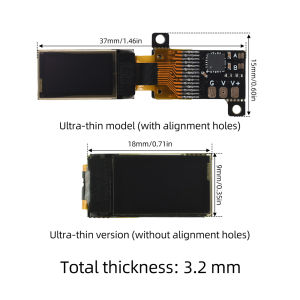 DC 0-30V Ultra-slim Mini Digital Voltmeter 0.5-inch OLED Display 12-bit ADC High-Precision Voltmeter 5Hz/10Hz Adjustable