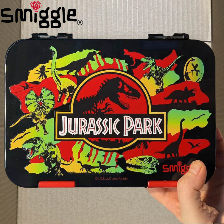 Genuine Australian Smiggle Jurassic Park Lunch Box Children'S Portable School Student Lunch Food Box Student Lunch Box Gift