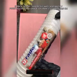 ( 1 PACK 500 / 1000 PCS ) CAKE CASE MOTIF / PUTIH POLOS FOOD GRADE UKURAN 5.5 SAMPAI 12.5 CM