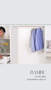 TỦ VẢI TREO NHIỀU NGĂN BAMBU