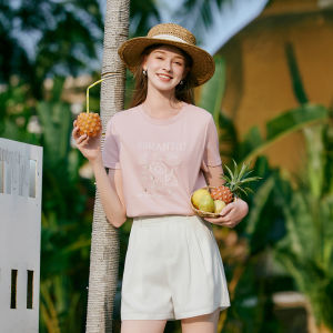 XIANGYING | Cotton Short-sleeved T-shirt