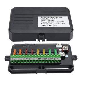 มอเตอร์ทั่วไป 8 กลุ่ม BA80 สวิตช์กล่อง UTV หรือ ATV สำหรับการควบคุมระบบสัมผัสอัตโนมัติ LED แสงได้รีเลย์อิเล็กทรอนิกส์สำหรับ ATV UTV เอสยูวี